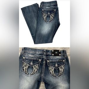Miss Me jeans Angel wing pockets